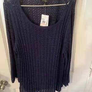 Jessica Simpson plus size ocean cavern dreamer pullover sweater size 2X